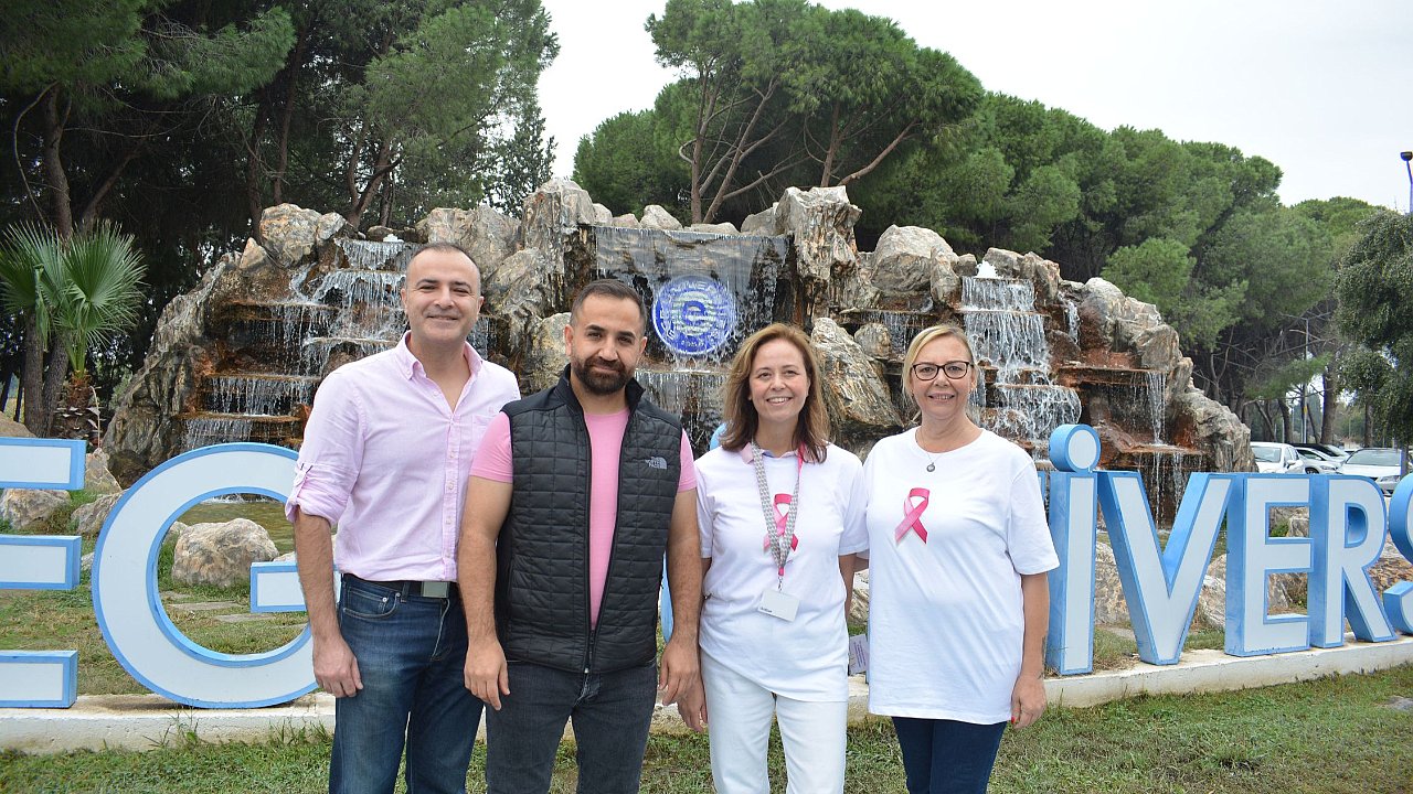 EÜ’de Meme Kanseri Farkındalık Yürüyüşü