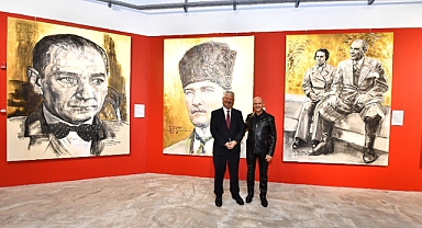 “Atatürk: İz Bırakan İlkler Dev Portreler” sergisi açıldı